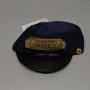 Nicky Bigs Novelties Child Deluxe Navy Blue Conductor Hat for Kids Adjustable Train Engineer Cap for Costumes, Halloween, Pretend Play & Theater Classic Railway Conductor Style for Boys & Girls