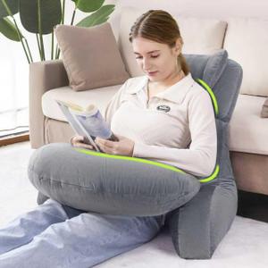 Reading Pillow & Lap Pillow for Gaming, Back Cushion for Bed Sitting Up, Backrest Pillow for Sitting in Bed, Couch or Floor