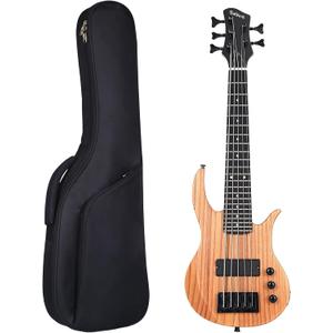Batking Mini Ukulele Bass Electric Ubass 5 String Fretted Bass Ukelele
