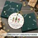 2 x Coworker Christmas Ornament 2025 - Appreciation Gifts for Coworker Employee Boss Colleauge, Xmas Gifts for Coworkers, from Coworkers to Friends, Ceramic Ornaments for Christmas Tree