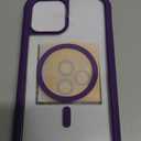 Miracase Magnetic for iPhone 12 Pro Max Case [Compatible with MagSafe] Full-Body Phone case with Built-in Glass Screen Protector& Camera Protector, Military Drop Proof 12 Pro Max Cover, Purple