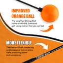 Orange Whip Golf Swing Trainer Aid, Patented Counterbalanced Golf Swing Aid, Made in the USA, 47"