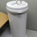 Ubbi Steel Diaper Pail, Odor Locking, No Special Bag Required, Award-Winning, Registry Must-Have, White