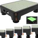 5-Level Adjustable Step Stool, Noctilucent Bedside Step, 700 LBS Capacity Safety Step Platform, Indoor and Outdoor Foot Stool for Seniors and Kids, Wide Step Stools Elderly Assistance at Night