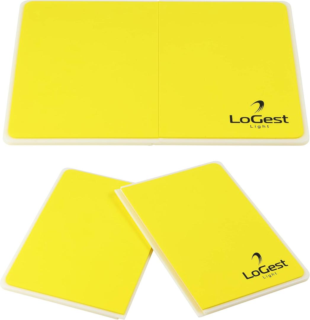 Logest Rebreakable Boards Martial Arts - Taekwondo Karate MMA Boards - Reusable Plastic Training Breaking Boards for Kids & Adults Comes In 6 Levels of Difficulty Taekwondo Boards for Breaking (Yellow - Light)
