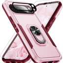for Google Pixel 10 Pro Case [15 FT Military Grade Drop Protection] with Screen Protector & Lens Protector Heavy-Duty Shockproof Kickstand Case for Pixel 10 Pro Pink