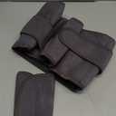 Lower Back Massager with Heat, Heating Pad for Back, Stomach Heating Pad, Waist Belt Wrap with Heat Vibration 3 Levels Adjustable, Touchscreen Control, Adjustable Size, Gifts for Dad Mom (Grey)