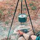 BORDSTRACT Camping Tripod, Heavy-Duty Steel Cooking Tripod, Plug in Design, Adjustable Camp Tripod, Campfire Cooking Equipment