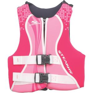 Stearns Kids Hydroprene Life Vest, USCG Approved Type III Life Vest for Kids Weighing 50-90lbs, Great for Pool, Beach, Boat, & More (Pink/Purple)