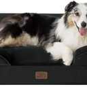 Bedsure XL Orthopedic Dog Bed for Extra Large Dogs - Washable XLarge Dog Cat Bed Waterproof, Comfort Dogs Couch Sofa with Washable Removable Cover, Pet Bed with Nonskid Bottom, Black, 42"
