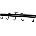 Steel Chain Link Fabric Fence Stretcher, 5 Thicken & Longer Hook Fence Stretcher Tool, 31.5 Inch Woven Wire Fence Stretcher, Black