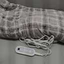 Extra Large 50"x60" Electric Heated Throw Blanket - 8 Heating Levels & 8 Timer Settings, Soft Flannel Plaid Bedspread with Digital Display,