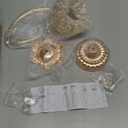 kehail 1 Pcs Gold Elegant Metal Crystal Tea Light Candle Holders with Bling Crystal Pendants, Hollow Design - Wedding Table Centerpieces for Anniversary Birthday Party, Home Decor