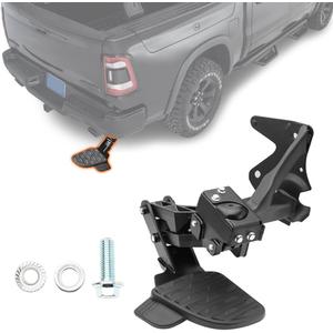 Rear Bed Step Retractable Truck Tailgate Bumper Step FIT Dodge Ram 1500 DT (New Body Style) 2019-2024, Driver Left Side, Replaces 82215289AG 82215289AH 82215289AB 82215289AC
