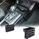 CHEAYAR Shifter Storage Box Fits for Toyota Tacoma 2016-2020 2021 2022 2023, Aluminum Alloy Center Console Gear Shift Side Tray Storage Organizer Box, Auto Interior Storage 3rd Gen Tacoma Accessories (Center Console Gears Storage Box with Two Baskets)