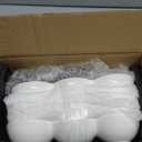 Yesland 3-Compartment Porcelain Appetizer Serving Tray - Set of 4 - White 10 Oz Triplet Bowl, Bowl Set, Perfect for Snacks, Dips, Condiments