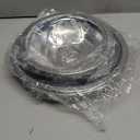 Drip Pans Electric Stove Drip Pans, Chrome Stove Drip Pans Replacement Compatible for Most Plug-in Electric Ranges include Silver 2 * 6in and 2 * 8in