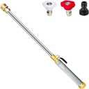 Jet Nozzle Power Washer for Garden Hose, High Pressure Power Washer Wand Garden Hose Sprayer for Car Floor Cleaning Plant Lawn Watering Irrigation