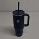 Hydro Flask 40 Oz Travel Tumbler with Handle, Lid and Straw - Insulated Stainless Steel in Indigo