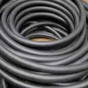 75-Foot Premium Heavy-Duty Rubber Garden Hose, Brass