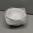 6-inch Melamine Bowls for Cereal Salad Rice Soup Dessert Snack Candy Ice-Cream Pudding Fruit Plastic Bowl.(8 PCS) White