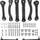 Psrorkeu - 8PCS Rear Control Arm Suspension Kit For 1984-2007 Mercedes Benz C230 C320 E320 E430 SL500 CLK430 W124 W129 W170 W201 W202 W208 W210
