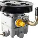 Power Steering Pump B26K32650B with Pulley Compatible with Mazda Protege 1999-2000 1.8L Protege 2001-2003 Protege5 2.0L L4 Replaces 21-5142 990-0171