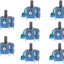 8pcs Joysticks Replacement for DualSense PS5 Controller, 3D Analog Sensor Wheel Thumb Sticks Joystick Rocker Module Replacement for Playstation 5 Controller (Green - 8 Pack)