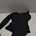 IUGA Long Sleeve Bodysuits for Women Crew Neck Body suit Women's Slimming Basic Tummy Control Bodysuit Tops (Large, Black)