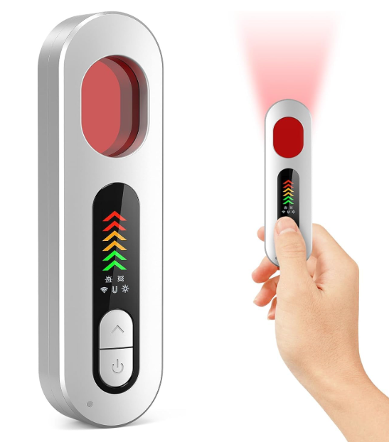 Hidden Camera Detectors, GPS Tracker Detector, 2025 New Portable Anti Spy Camera Finder, Rf Wireless Signal Scanner, Infrared Listening Devices Detector, 6 Levels Sensitivity 5 Modes for Travel, Home