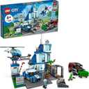 LEGO City Police Station with Van, Garbage Truck & Helicopter Toy 60316, Gifts for 6 Plus Year Old Kids, Boys & Girls with 5 Minifigures and Dog Toy