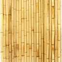Backyard X-Scapes Natural Bamboo Fencing Decorative Rolled Fence Panel 1 in D x 6 ft H x 8 ft L
