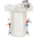 TWDEPART Cat Tree Cat Tower with Cat Scratching Post for Indoor Cats,Activity Centre Climbing Tree Cat Furniture with Playful Toy Balls,Beige