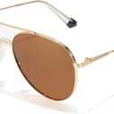 SODQW Tangle Free Aviator Sunglasses for Women Men Polarized Sun Glasses With UV Protection 2026 Fasion Trendy Shades