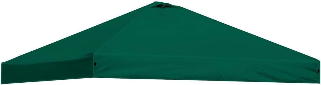 10x10 Straight Leg Pop up Canopy Replacement Top, Only 118x118 inches Air Vent Cover Fabric Without Tent Frame, Green