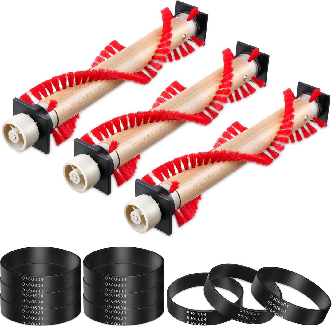 Landhoow Vacuum Roller Brush, Vacuum Belt, Compatible with XL Roller Brush XL Belt 0300604 Compatible with Oreck XL Upright Vacuum Cleaner to Keep Neat and Tidy for Home, Office (3 Pcs)
