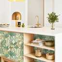 Green Peel and Stick Wallpaper Jungle Tropical Wallpaper Green Leaf Botanical Contact Paper Self Adhesive Removable Wall Paper for Bedroom Cabinet Drawer Vinyl Roll 17.3"x197"