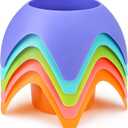 Beach Vacation Essentials - Sand Coasters Drink Cup Holders, 5-Pack, Multicolor, Must-Haves for Women, Adults, Family, and Friends