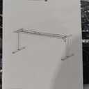 HUANUO Electric Standing Desk Frame with 3-Stage Adjustable Desk Legs, Brushless Motor, and 220 lbs Max Load, Home Office Height-Adjustable Desk Frame for Max 43.31 x 86.61 Desktop, Frame Only (Black)