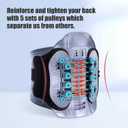 Back Brace Support Belt-Lumbar Support for Back Discomfort, Sciatica, Scoliosis, Herniated Disc Adjustable Support Straps-Lower Back Brace with Removable Lumbar Pad for Men & Women (4XL/5XL) 47.2"-56.3" 