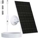 Zivif 7W Solar Panel for Arlo Essential 2K (2nd Gen), Essential XL Spotlight Cameras, USB-C Solar Charger with Micro USB Connector, IP66 Waterproof, 360 Adjustable Mount, 7.2ft Cable