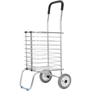 Multifunction Portable Hand Trucks,Trolleyshopping Trolley Aluminum Alloy Antirust Foldable Shopping Cart Trolley Old Man Dual Use, Load 35 Kg, 8 Styles,G