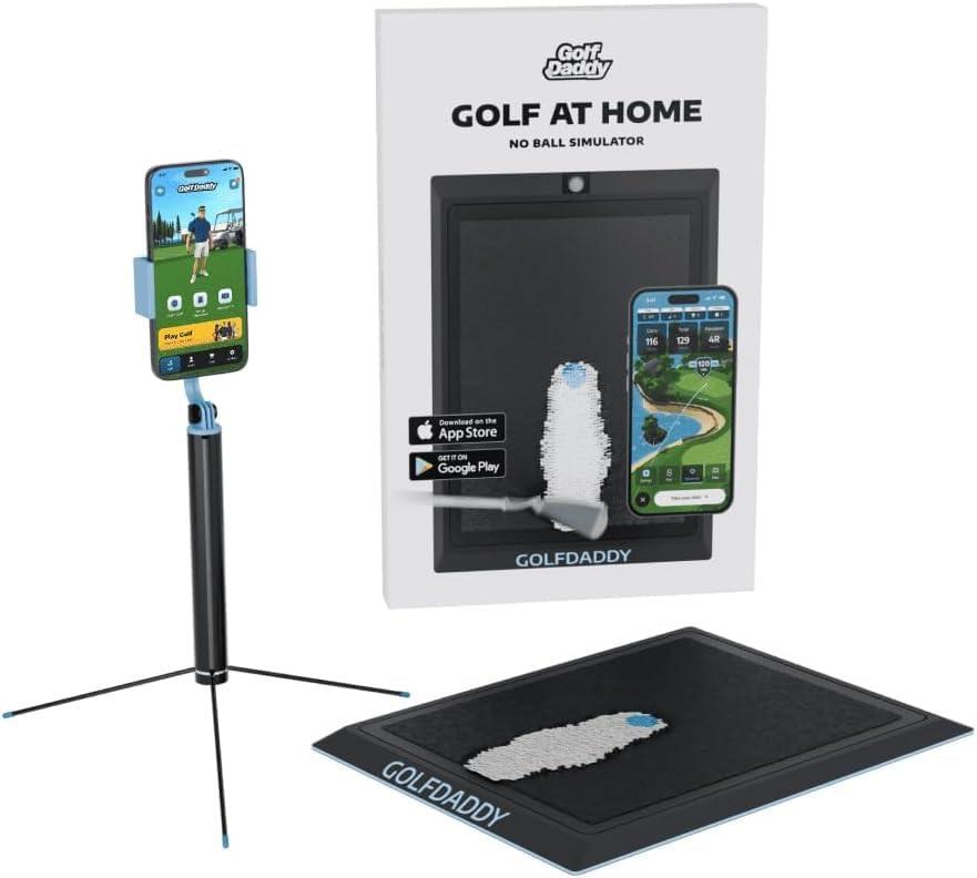Golf Daddy Golf Simulator - Golf Training Aid to Practice Wherever You Want  AI Powered Golf Simulators for Home for Golf Practice  Outdoor & Indoor Golf Simulator  Ideal for Golf Gifts