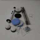 Electric Spin Scrubber, Hillyfe Power Shower Cleaning Brush with 7 Replaceable Brush Heads, IPX7 Waterproof, 2 Speeds (300/400 RPM) Electric Scrubber with Wall Mount Hook for Bathtub, Floor