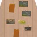 Foldable Bulletin Board, 0.35" Thick Felt Wall Tiles, Large Cork Board with Adhesive Sticker, Round Edges Wall Panels for Office Bedroom Living Room, Decorative Board (Camel, 24x16 inches)