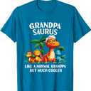 Grandpasaurus Grandpa Saurus Grandfather Men Matching Family T-Shirt, S