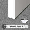 LEKEEPGO Ultra Thin Indoor Door Mat 17"x29", Low-Profile Door Mat Indoor Entrance, Non Slip Rubber Backing Inside Doormat Washable Welcome Front Entryway Dirt Trapper Entry Mat, Grey