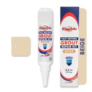 Tile Grout, Repair Kit, Restore, Fast Drying Tile Grout Paint Squeeze Tube for Bathroom Shower Kitchen Floor, Waterproof (8.8 oz, Beige)