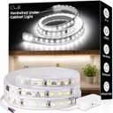 Hardwired Under Cabinet Lighting for Kitchen,24inch120V Wired Undercounter Led Strip Lights 6000K White Waterproof, Luces para Cocina Bajo Gabinete Under Shelf Lights for Sink/Workbench