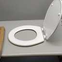 BEMIS 500EC 390 Toilet Seat with Easy Clean & Change Hinges, 1 Pack Round, Cotton White